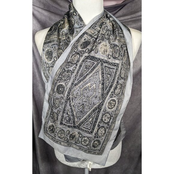 Book Of Kells Dublin Ireland Grey Celtic Scarf - Picture 7 of 9